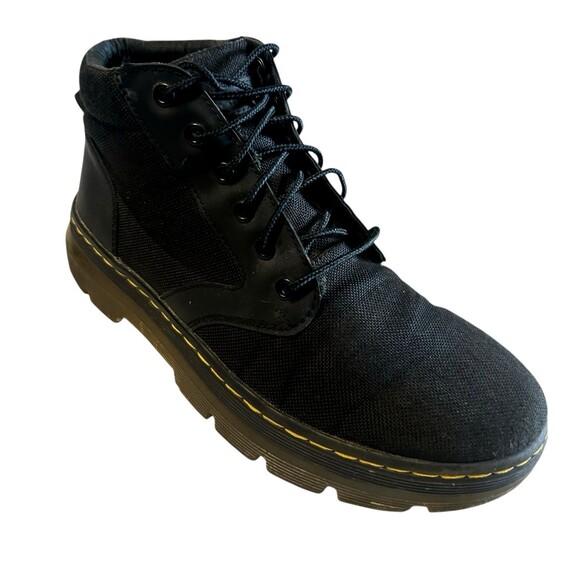 Dr. Martens Bonny Tech Utility Black Canvas Woven Chukka Boots M-7 / W-8
